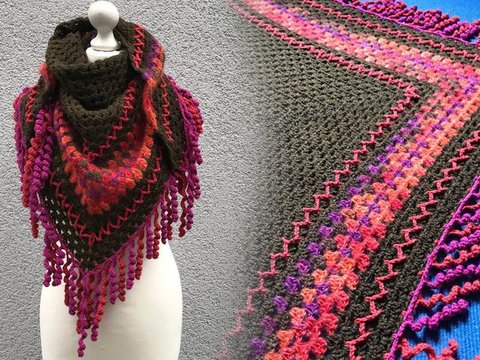 Samstagstuch mit Fransenlocken