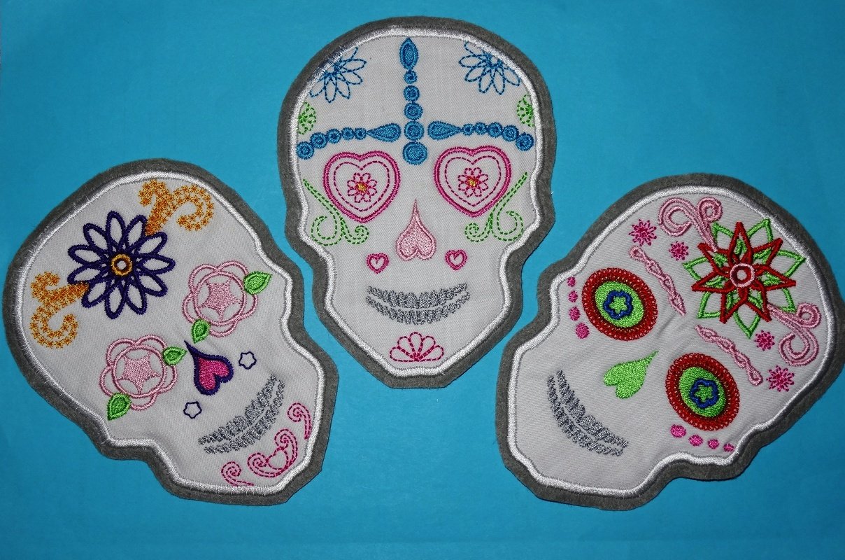 Stickdatei Skull - Schädel - Totenkopf - Bild 3