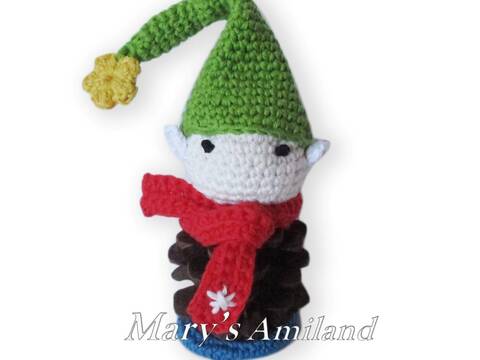 Pine Cone Elf - Amigurumi Crochet Pattern