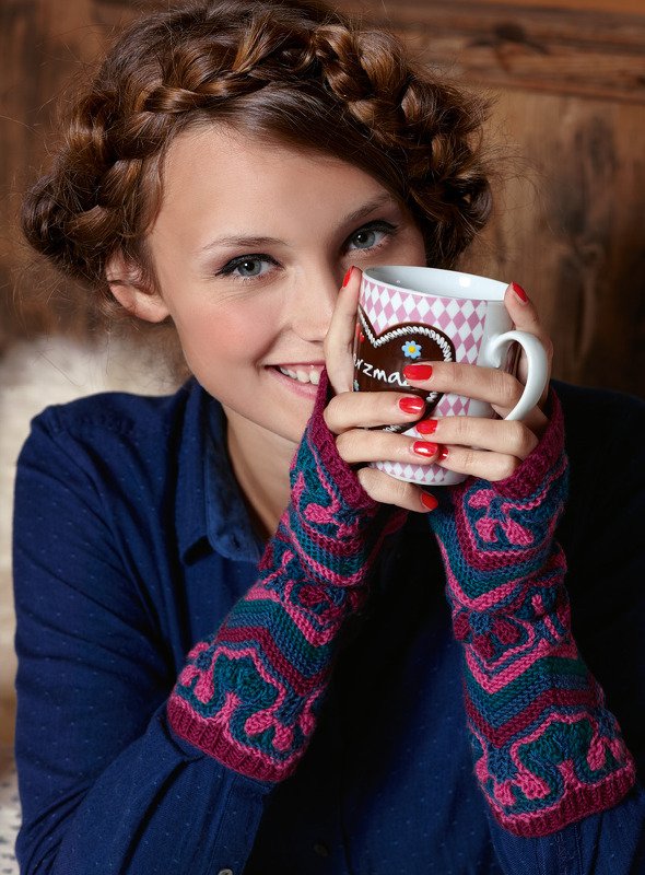 Gestrickte Stulpen Theres