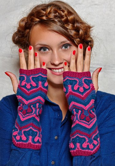 Gestrickte Stulpen Theres