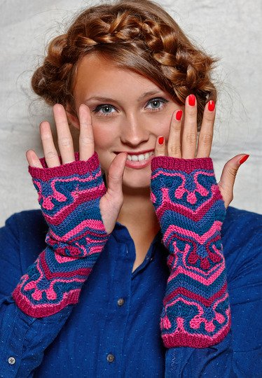 Gestrickte Stulpen Theres