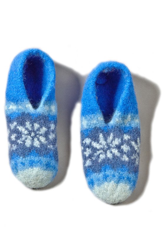 Gestrickte Filzpuschen Malte