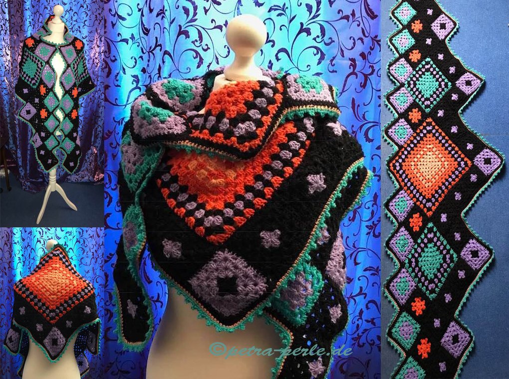 farbenfrohe Stola Frida - auch für Anfänger