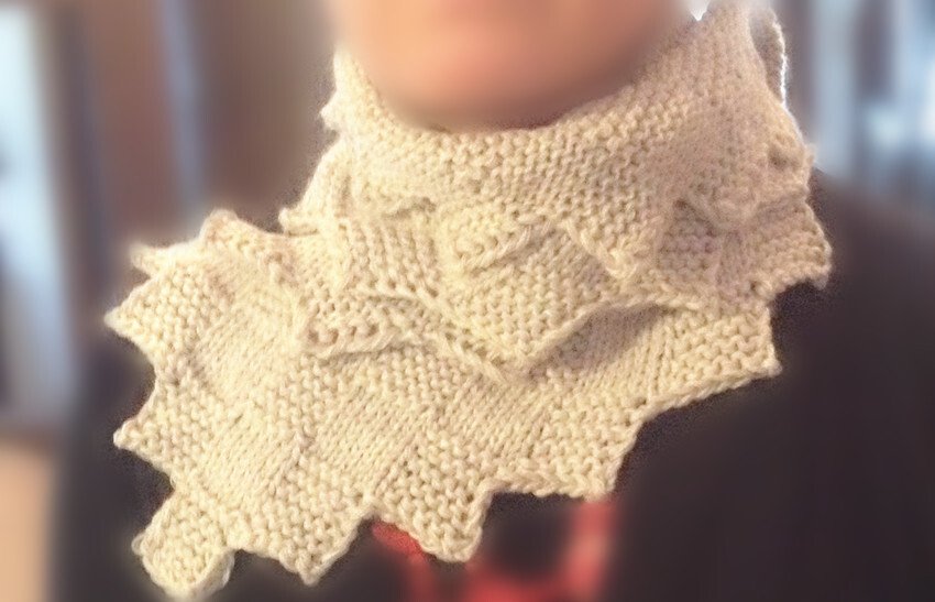 Strickanleitung - elegante Schal mit Karo-Muster Unisex - Bild 2