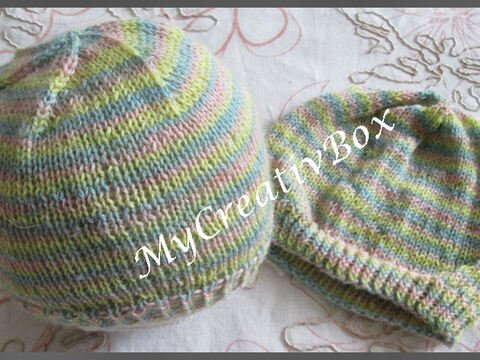 Babymütze "Die Einfache" Ku 35-40, gestrickt