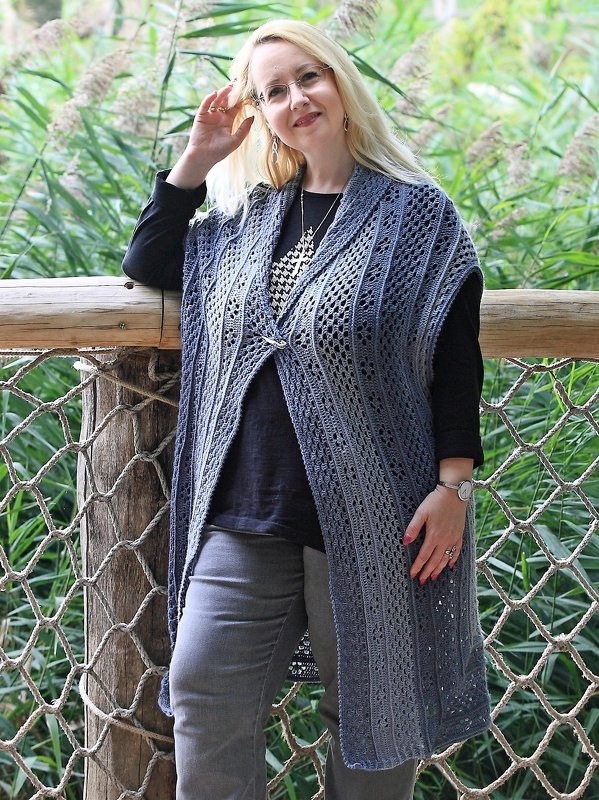 Häkelanleitung Weste / Longweste Roccia - Bild 10