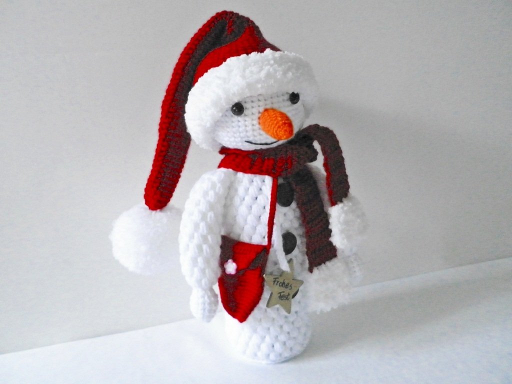 Schneemann - Verpackung für Weinflasche 0,75 l - Bild 2