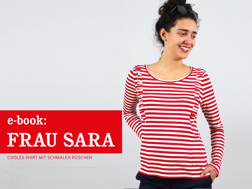 Frau SARA cooles Shirt mit kleinen Rüschen - Bild 4