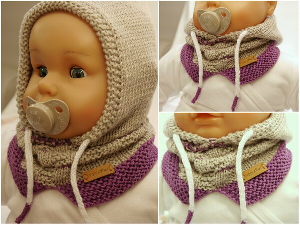 Crochet Pattern Adult and Child Scoodie Hooded Scarf Digital 