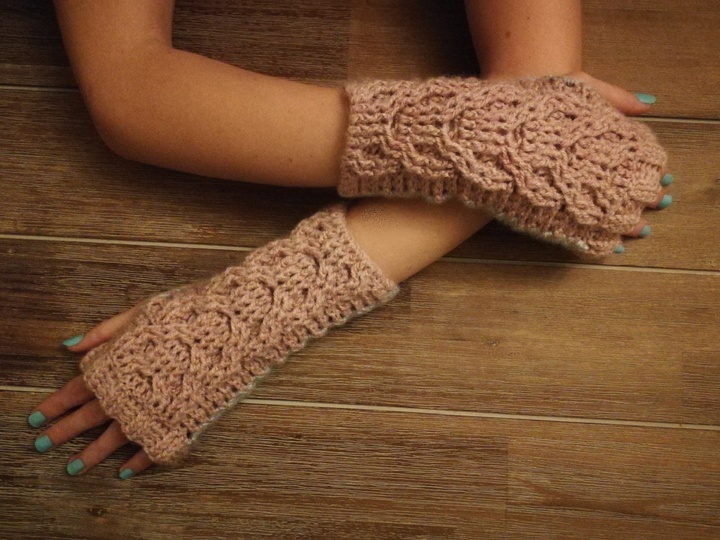 Häkelanleitung Armstulpe Rosalie