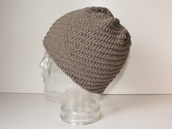 Strickanleitung Spiralmütze unisex, Beanie Männer / Frauen, KU 54 - 60 cm, Wendemütze