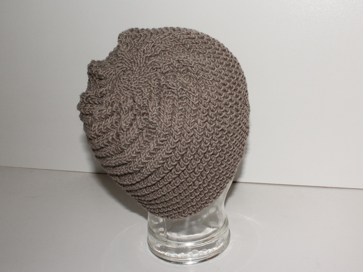 Strickanleitung Spiralmütze unisex, Beanie Männer / Frauen, KU 54 - 60 cm, Wendemütze