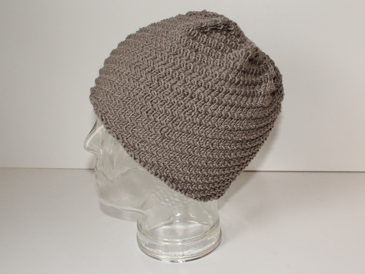 Strickanleitung Spiralmütze unisex, Beanie Männer / Frauen, KU 54 - 60 cm, Wendemütze