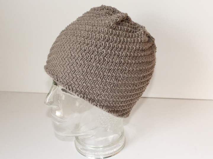 Strickanleitung Spiralmütze unisex, Beanie Männer / Frauen, KU 54 - 60 cm, Wendemütze
