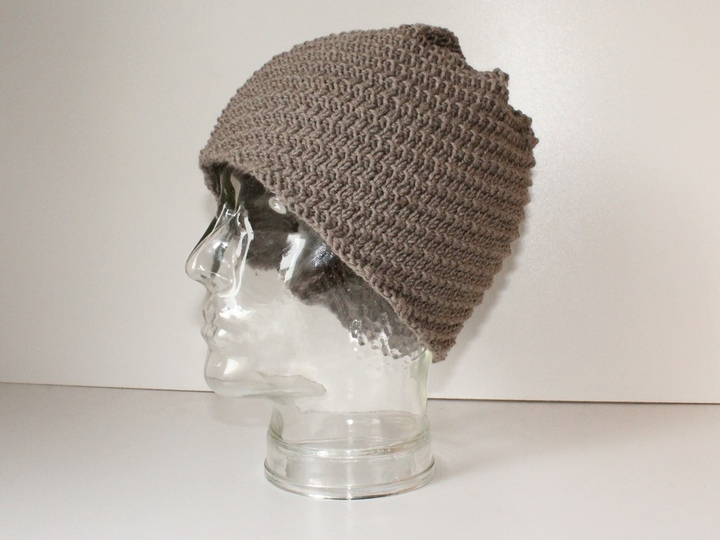 Strickanleitung Spiralmütze unisex, Beanie Männer / Frauen, KU 54 - 60 cm, Wendemütze