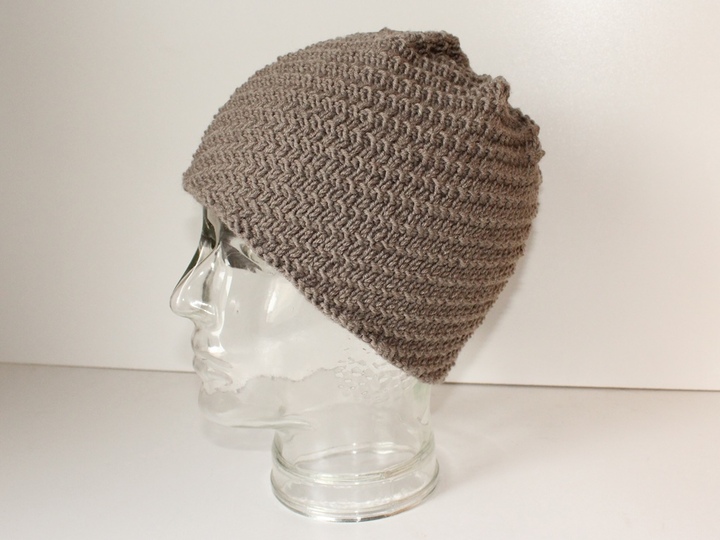 Strickanleitung Spiralmütze unisex, Beanie Männer / Frauen, KU 54 - 60 cm, Wendemütze