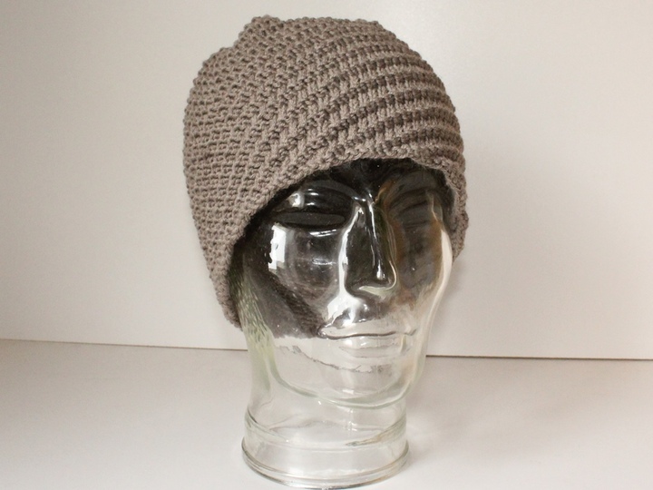 Strickanleitung Spiralmütze unisex, Beanie Männer / Frauen, KU 54 - 60 cm, Wendemütze