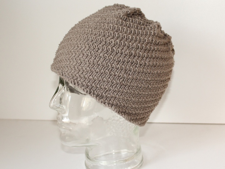 Strickanleitung Spiralmütze unisex, Beanie Männer / Frauen, KU 54 - 60 cm, Wendemütze