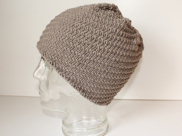 Strickanleitung Spiralmütze unisex, Beanie Männer / Frauen, KU 54 - 60 cm, Wendemütze