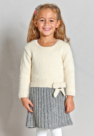 Strickanleitung Kleid mit Plissee-Rock Norell