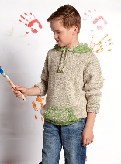 Strickanleitung Kapuzenpulli Gerome