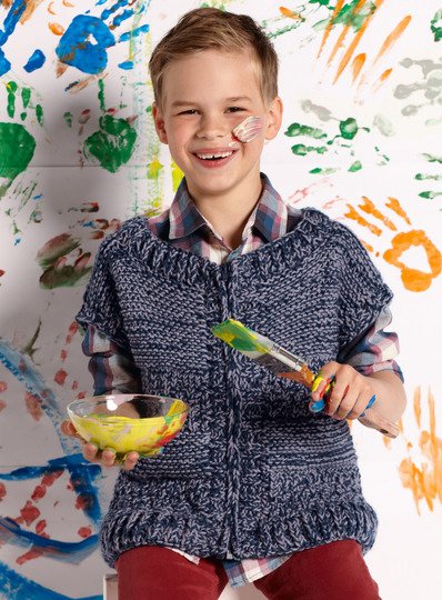 Strickanleitung Zipper-Weste Basil