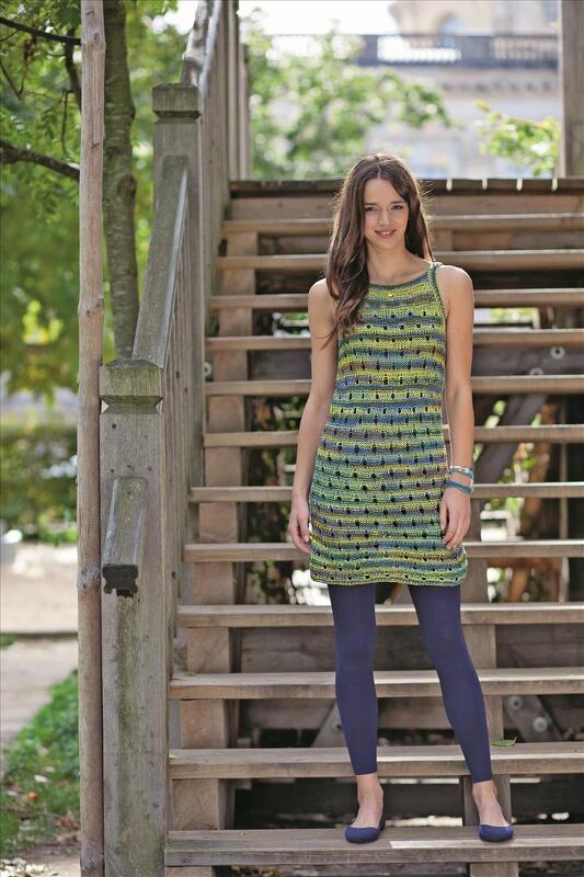 Ärmelloses Strickkleid im Lochmuster