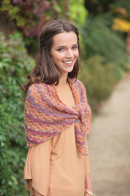 Strickanleitung meliertes Dreieckstuch