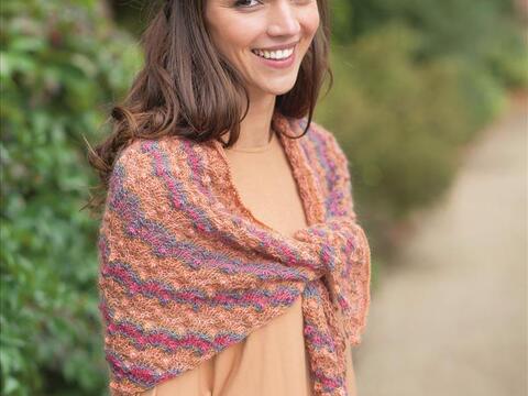 Strickanleitung meliertes Dreieckstuch