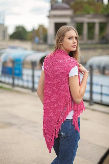 Strickanleitung Dreiecktuch-Weste