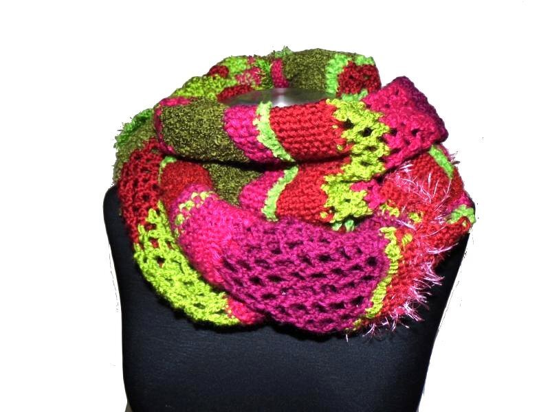 Häkelanleitung * eXtralanger Schal * HäkeL- StricK- MateriaL MiX * Strickanleitung - Bild 3