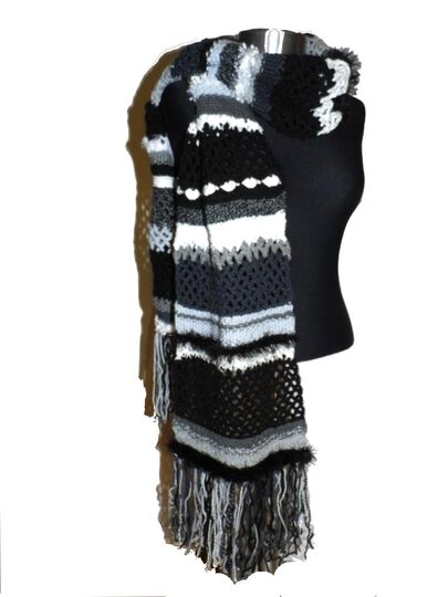 Häkelanleitung * eXtralanger Schal * HäkeL- StricK- MateriaL MiX * Strickanleitung