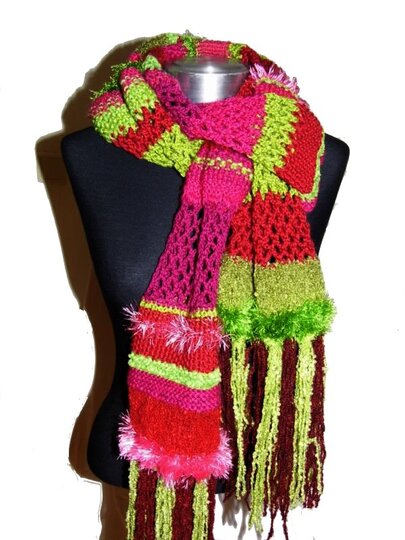 Häkelanleitung * eXtralanger Schal * HäkeL- StricK- MateriaL MiX * Strickanleitung