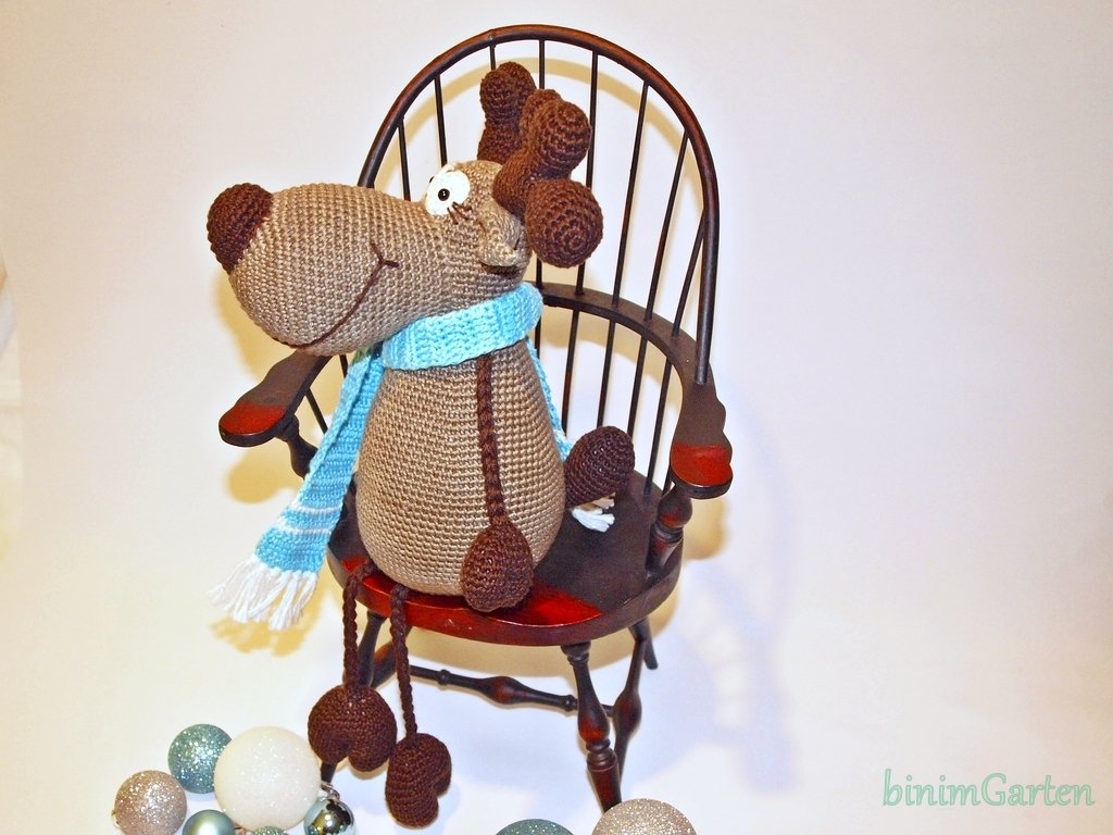 Kantensitzer Elch, Häkelanleitung PDF - Bild 2