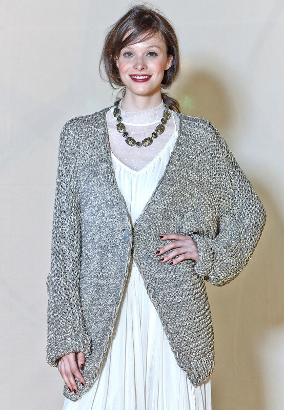 Strickanleitung Metallic-Jacke Klaudyna - Bild 3