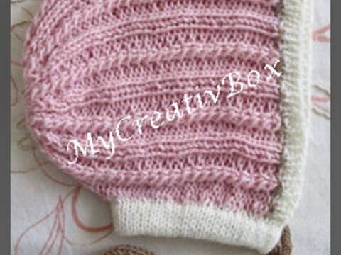 Babymütze "Krümelchen", Ku 35-40, gestrickt