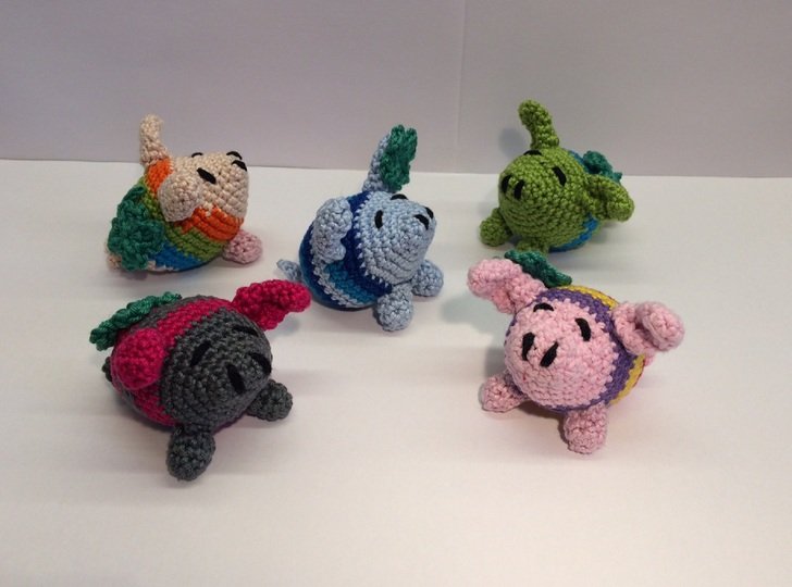 Häkelanleitung für kleine Glücksschweinchen