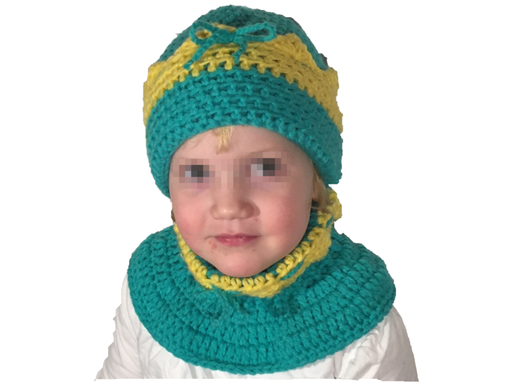 Kronenmütze + Schalkragen Häkelanleitung alle Größen und Garne