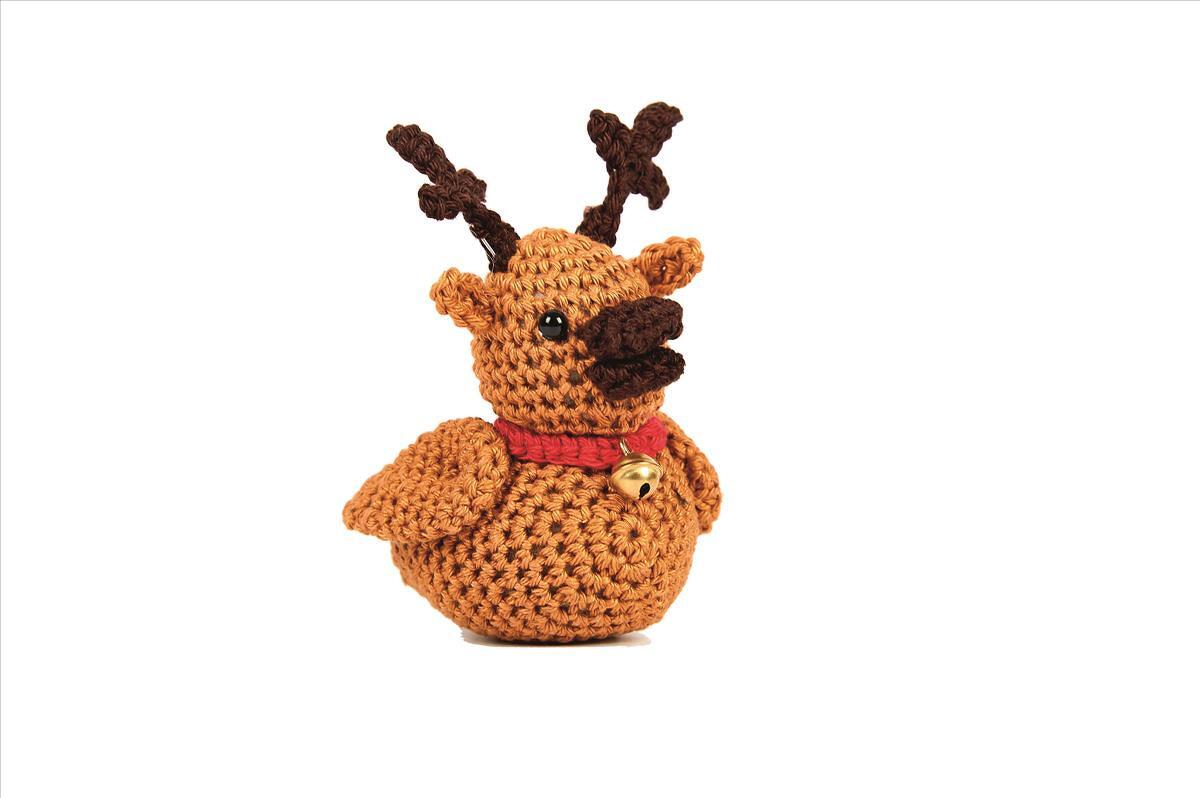 Häkelanleitung Rudolph die Rentier-Ente