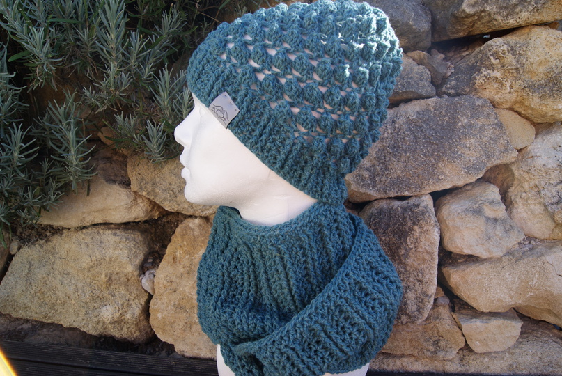 Set Mütze / Loop POPCORN (passend zu Long-Pulli POPCORN)