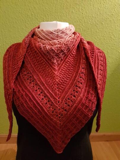 Häkelanleitung Tuch Rufina