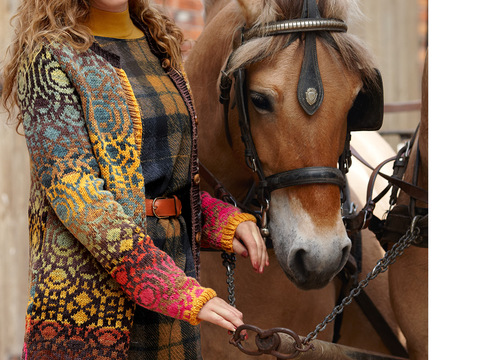 Strickanleitungen im Set: Jacke Noemi + Snood + Mütze