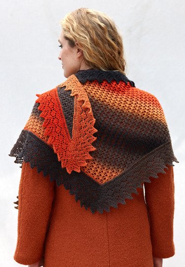 Strickanleitung asymmetrisches Dreieckstuch Oxana