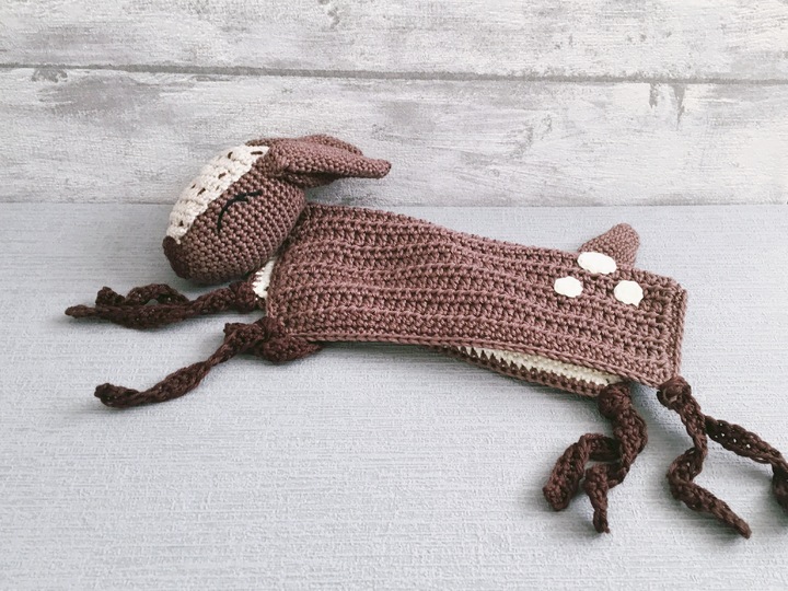 Häkelanleitung Schnuffeltuch Rehkitz