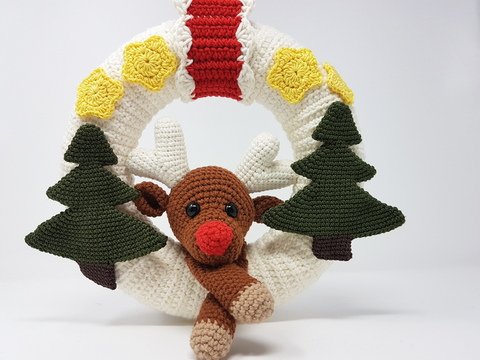 Häkelanleitung Winterkranz