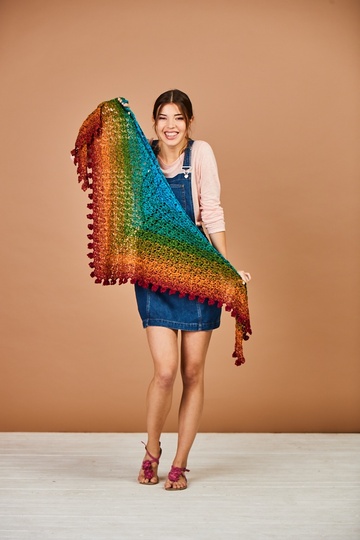 Tuch Glücksmomente häkeln mit 1 Bobbel-Cotton XTRA von Woolly Hugs