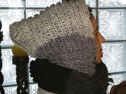 Kapuzen-Loop "Patent" - schnell gestrickt und kuschelweich