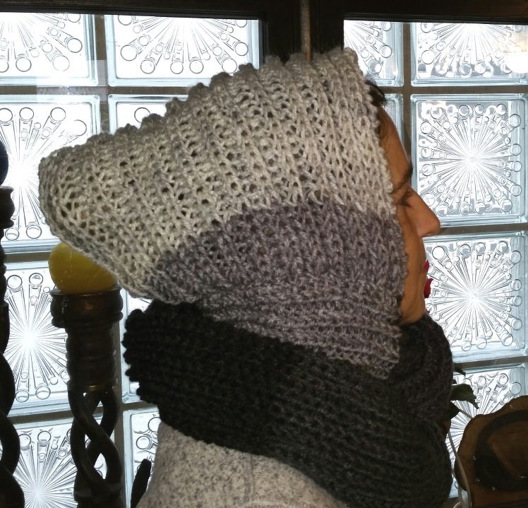 Kapuzen-Loop "Patent" - schnell gestrickt und kuschelweich - Bild 2