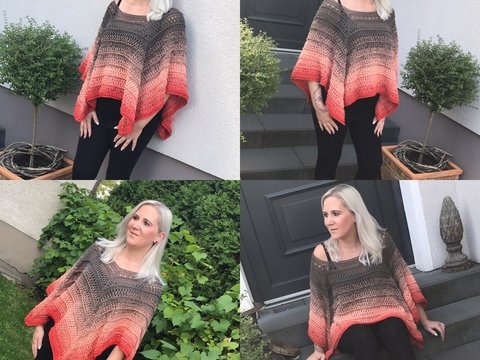 Häkelanleitung Poncho "Flair"